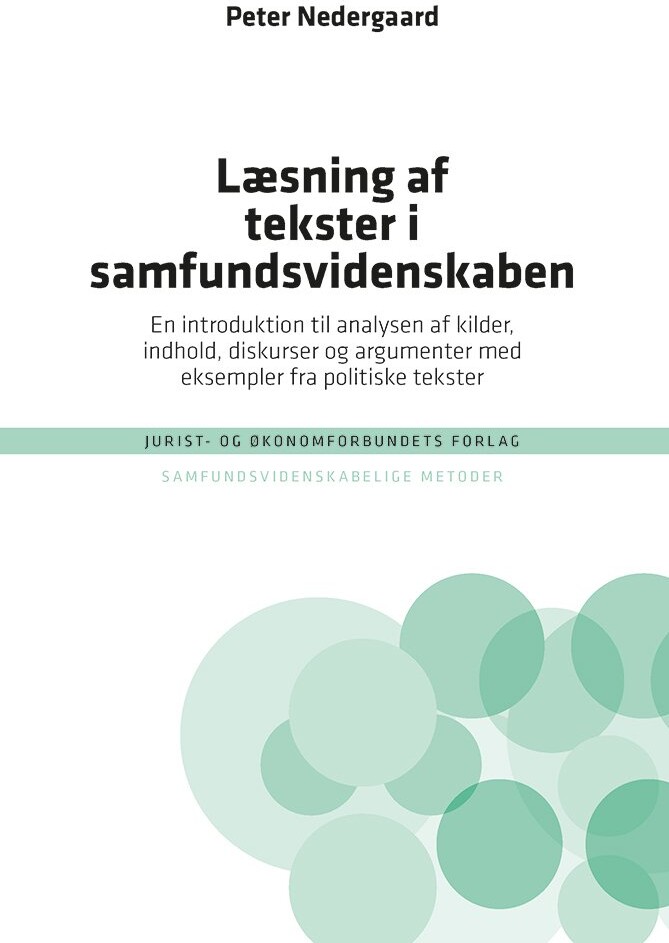 Læsning Af Tekster I Samfundsvidenskaben - Peter Nedergaard - Bog