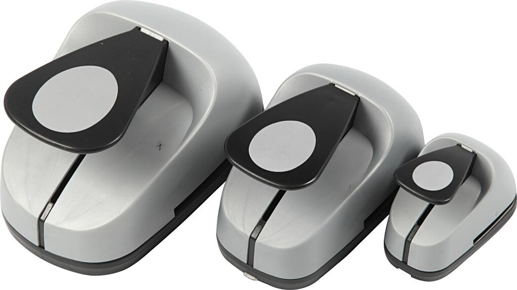 Lag-på-lag Stansejernssæt - æg - Str. 25+50+76 Mm - 3 Stk. billede