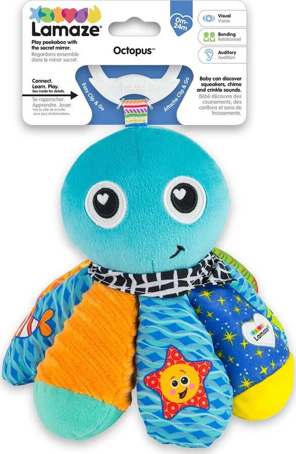 Lamaze - Clip & Go Blæksprutten Salty Sam - (941-27514)