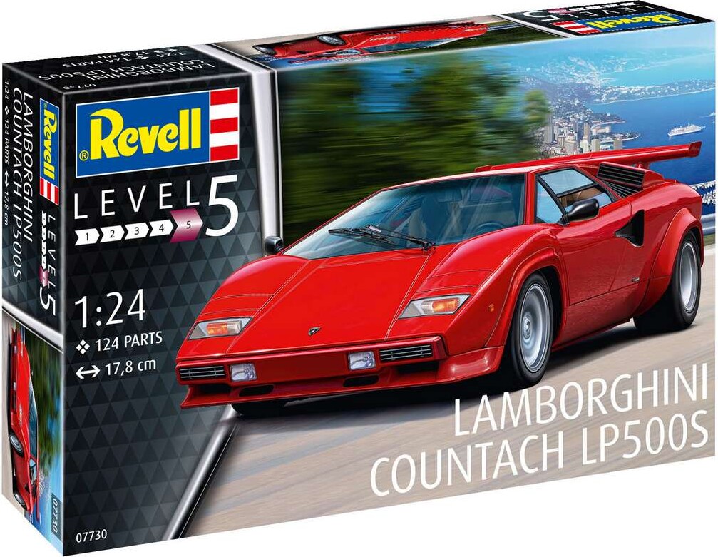 Revell - Lamborghini Countach Lp500s - 1:24 - Level 5 - 07730