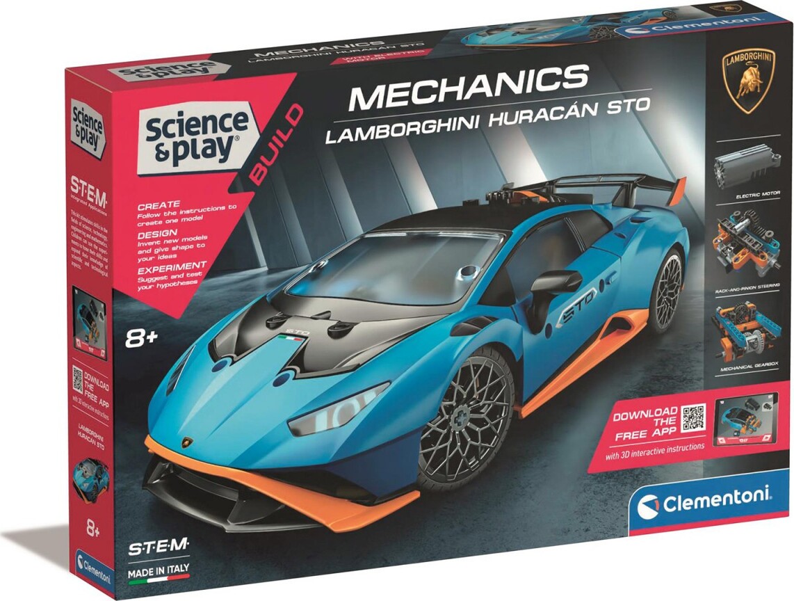 Clementoni - Science And Play Build - Mechanics - Lamborghini Huracan Sto