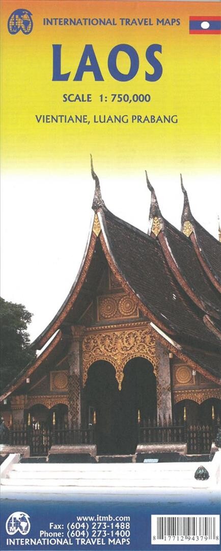 Laos Travel Reference Map - Itmb - English Book