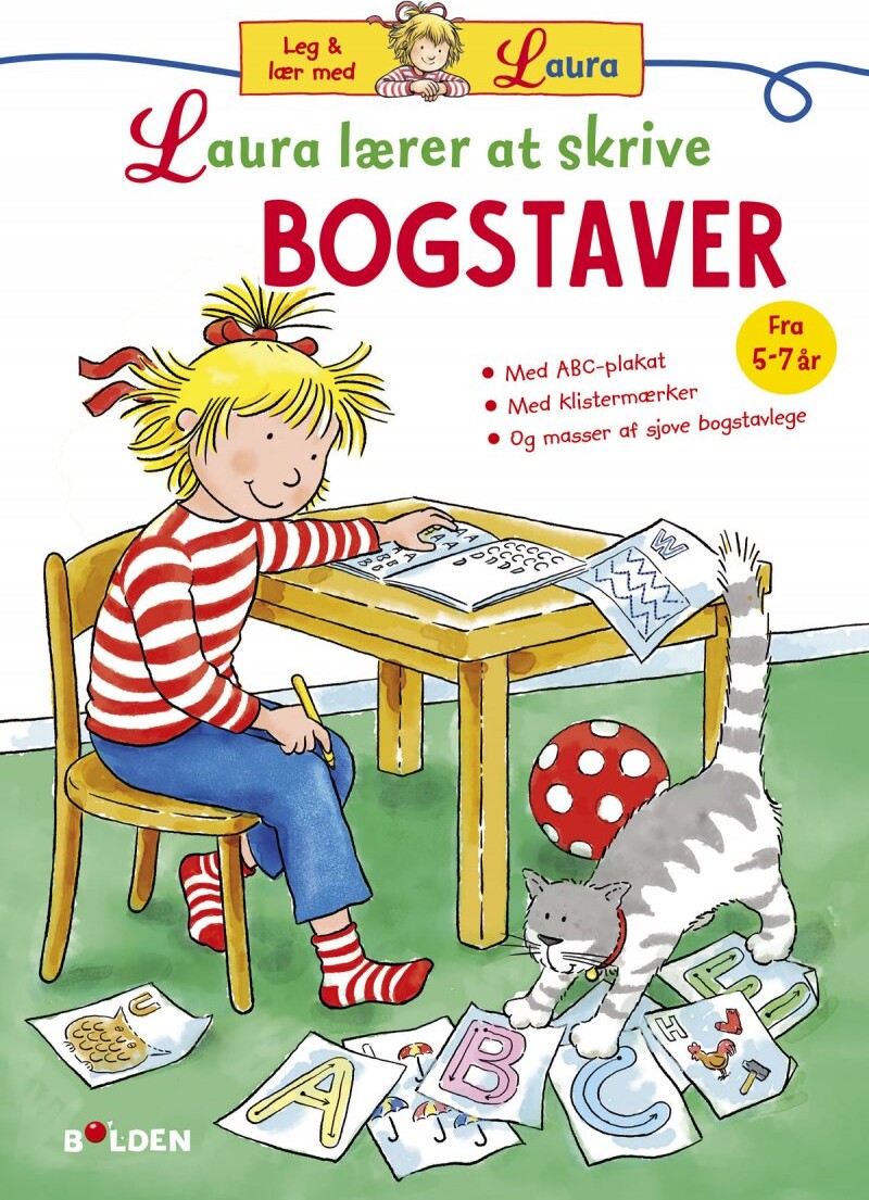 Billede af Laura Lærer At Skrive Bogstaver - Klistermærker Og Plakat - Diverse - Bog