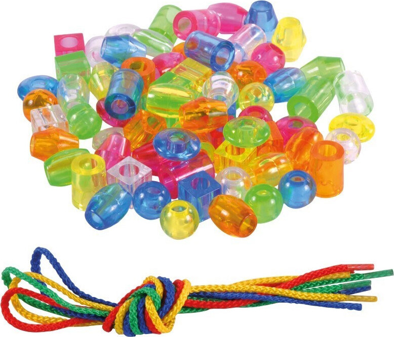 Lav Perlekæde - 70 Transparente Perler Med Snor