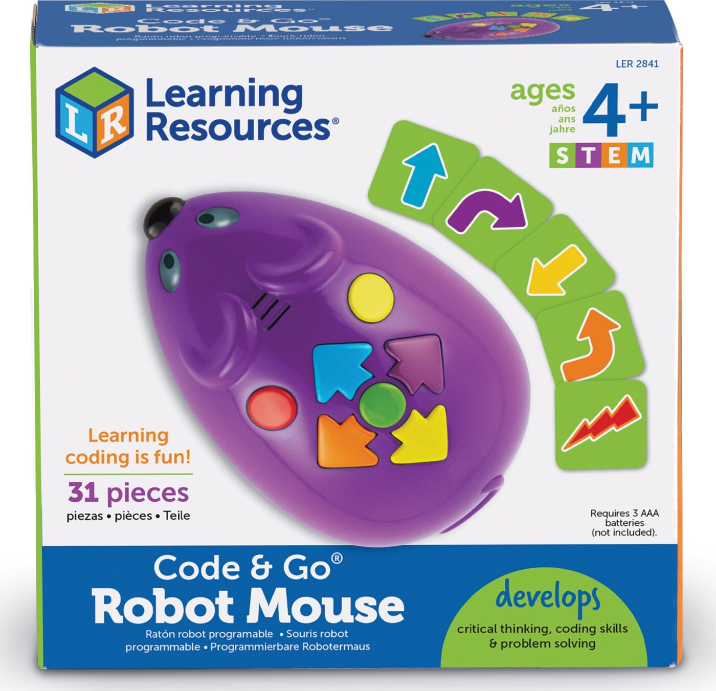 Learning Resources - Code & Go Programmerbar Robotmus - (lsp2841-sca)