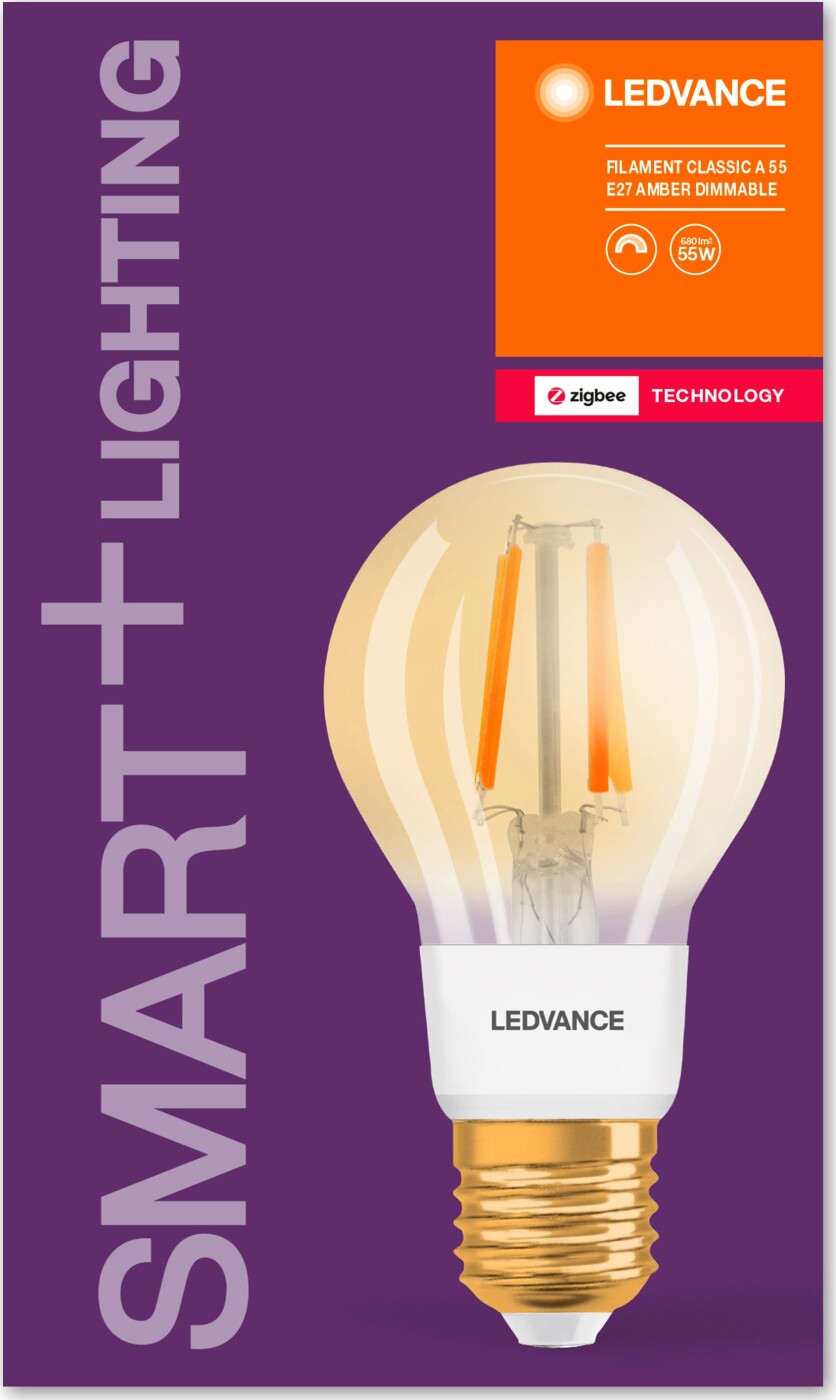 Billede af Ledvance - Smart+ Clear Filament Gold E27 Light Bulb Zigbee - S