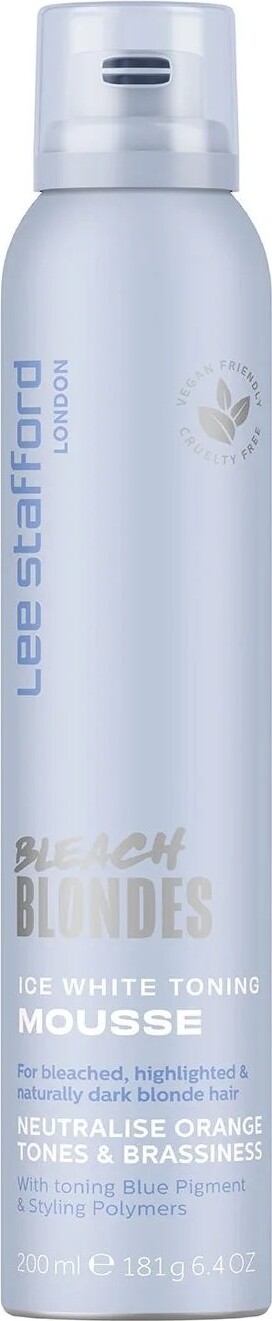 Lee Stafford - Bleach Blondes Ice White Toning Mousse - 200 Ml