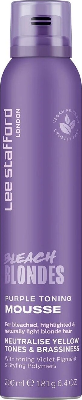 Se Lee Stafford - Bleach Blondes Purple Toning Mousse - 200 Ml hos Gucca.dk