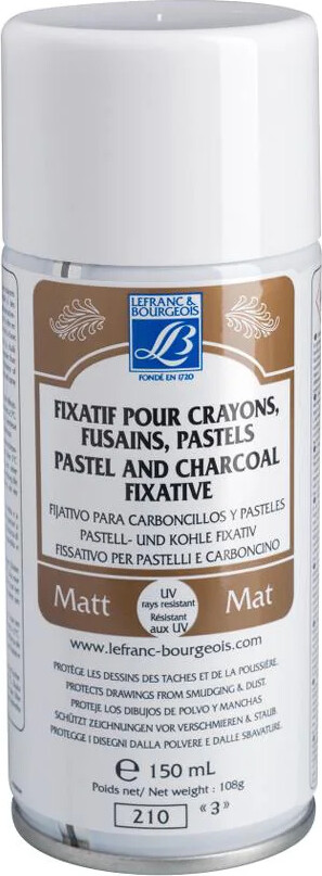 Lefranc & Bourgeois - Pastel And Charcoal Fixative 150 Ml - Fikseringsspray