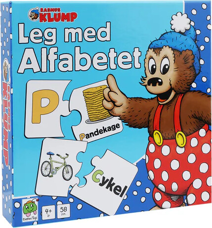 Rasmus Klump læringsspil - Leg med alfabetet - Fra 4 år.