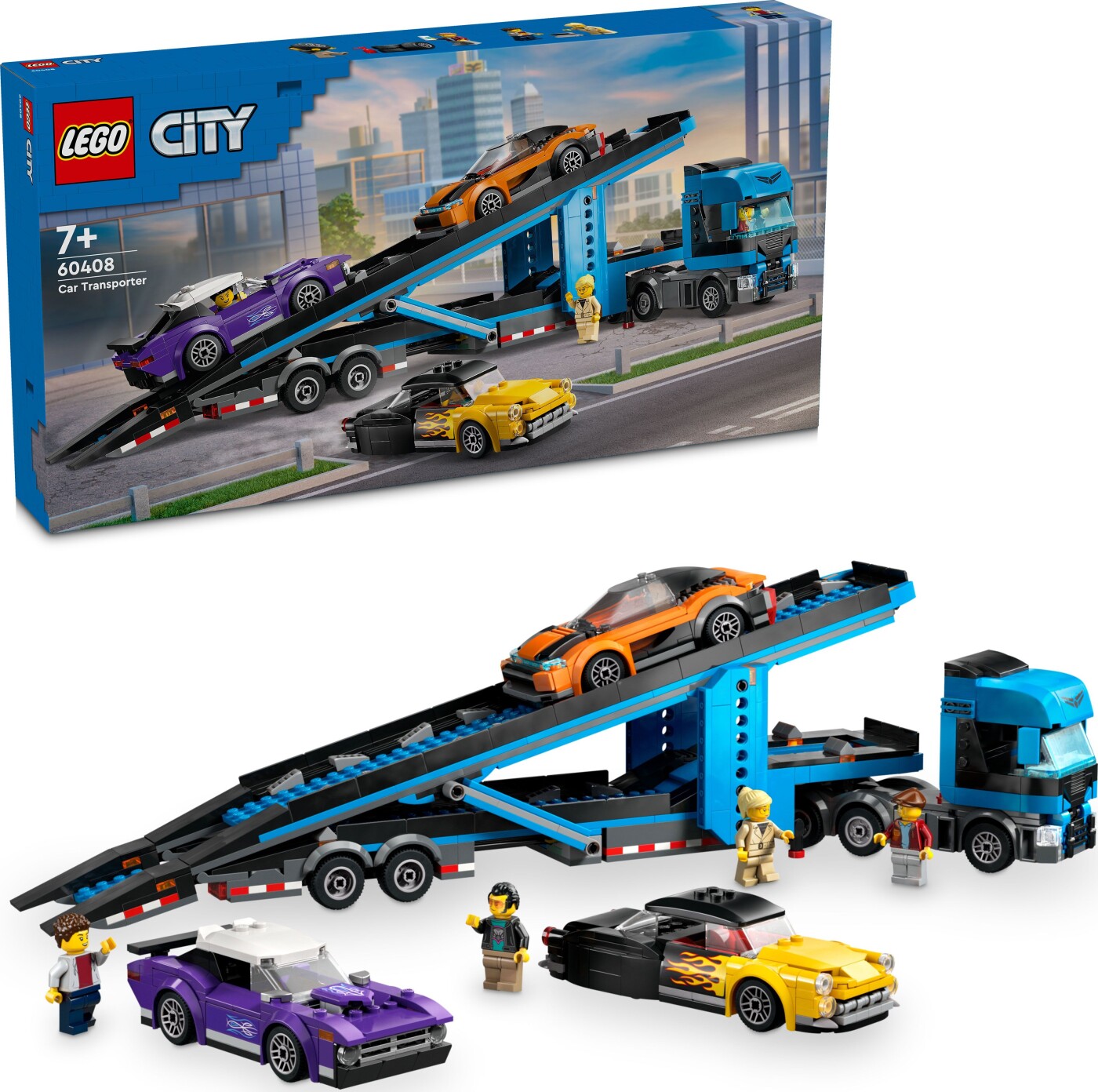 Lego City - Biltransport Med Sportsvogne - 60408