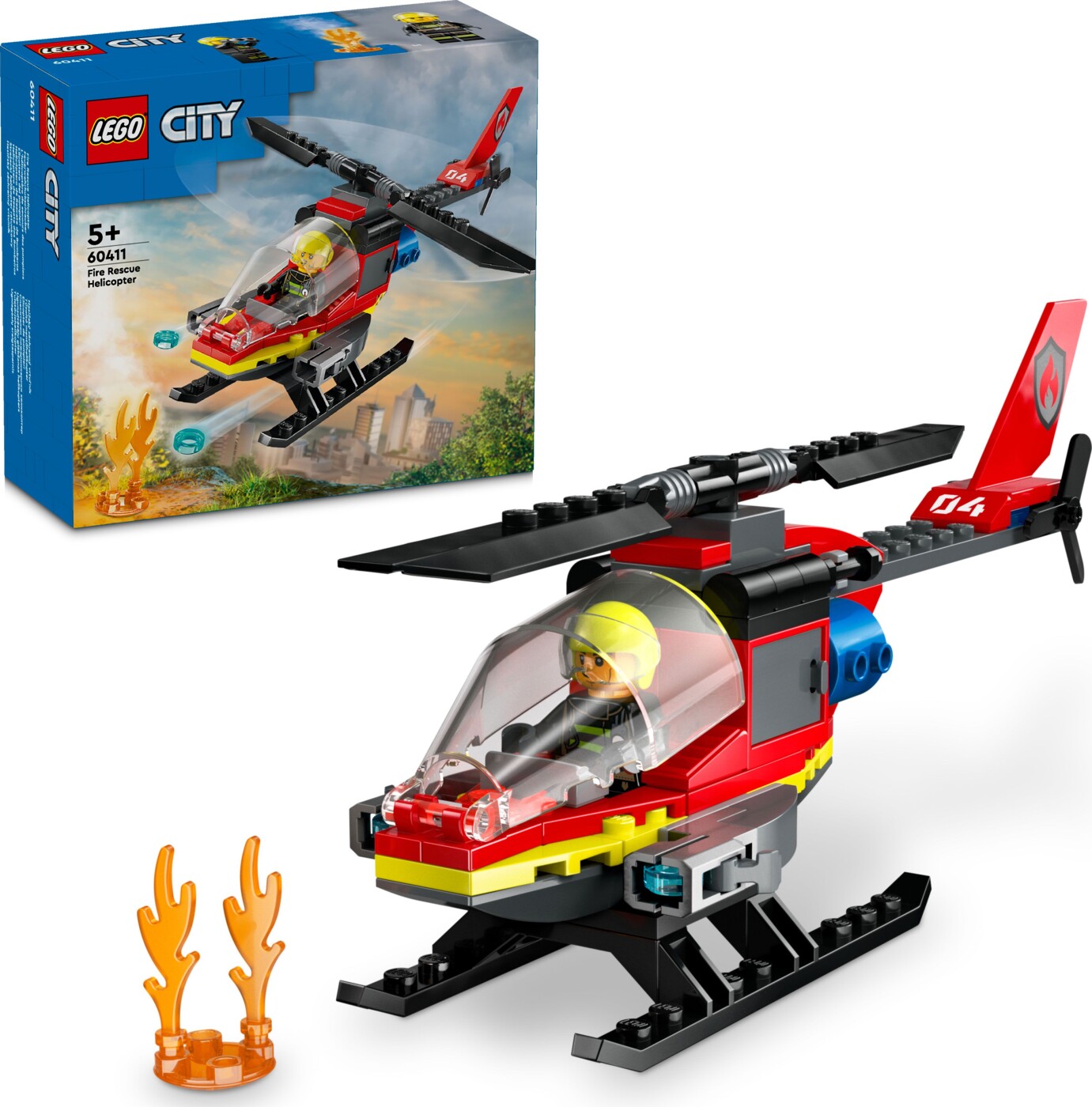 Lego City - Brandslukningshelikopter - 60411