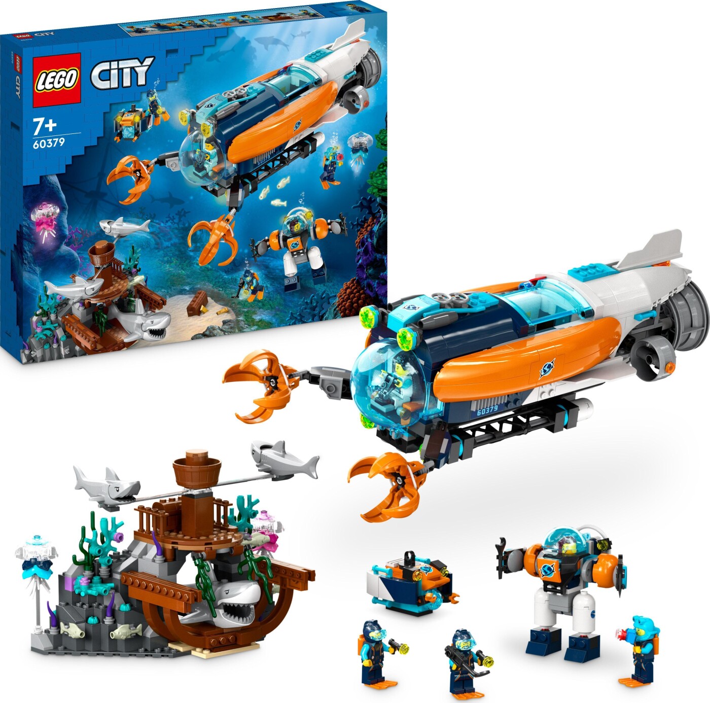 Billede af Lego City - Ubåd Dybhavsudforskning Legetøj - 60379 hos Gucca.dk