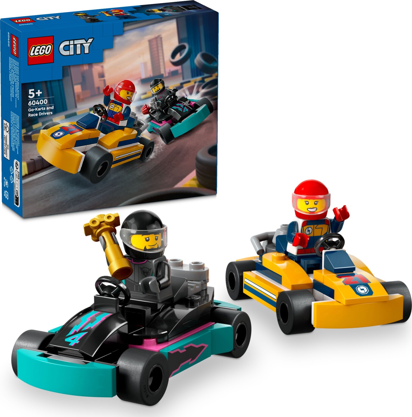 Billede af Lego City - Gokarts Og Racerkørere - 60400