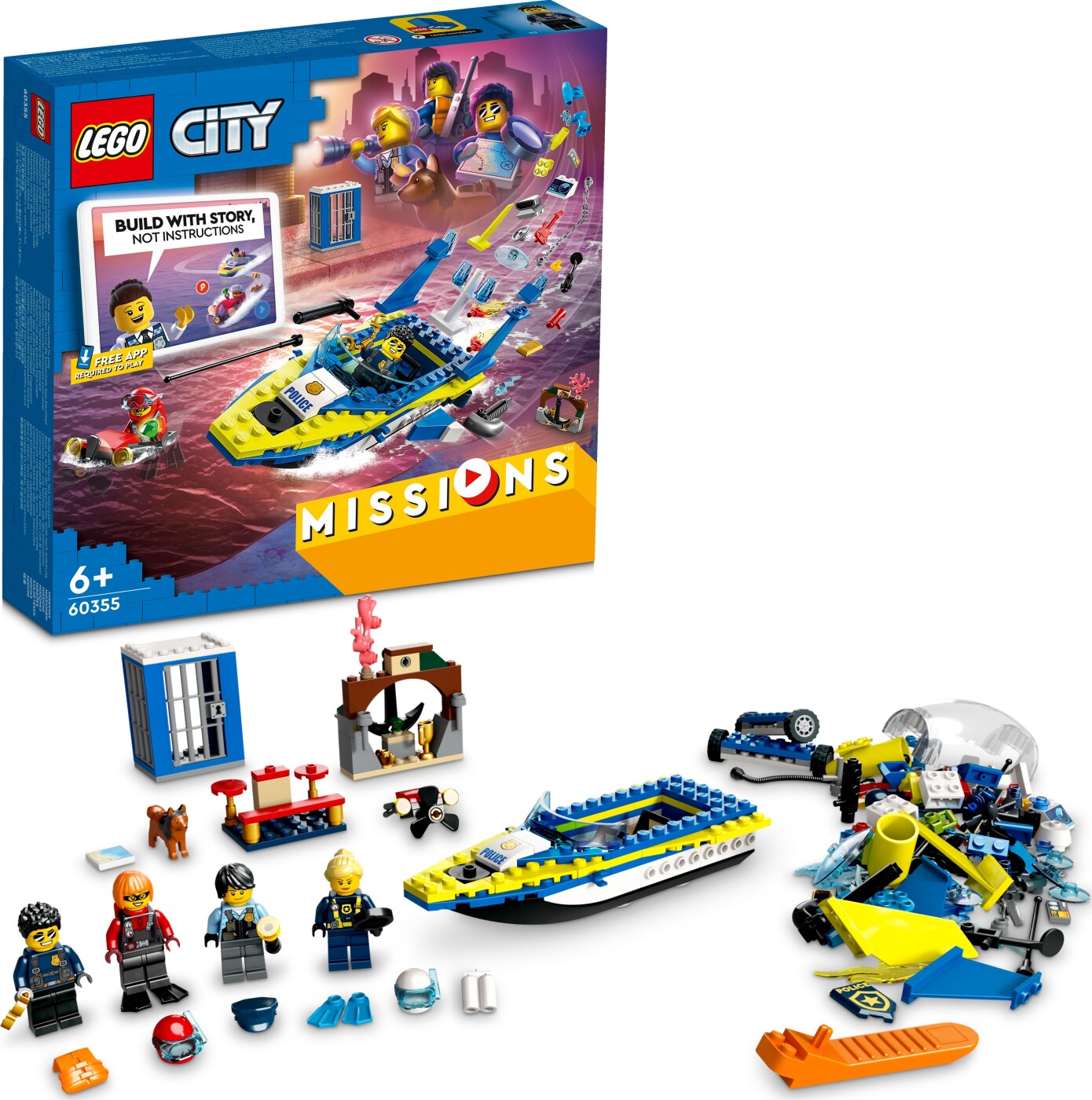 Billede af Lego City - Havpolitiets Detektivmissioner - 60355 hos Gucca.dk