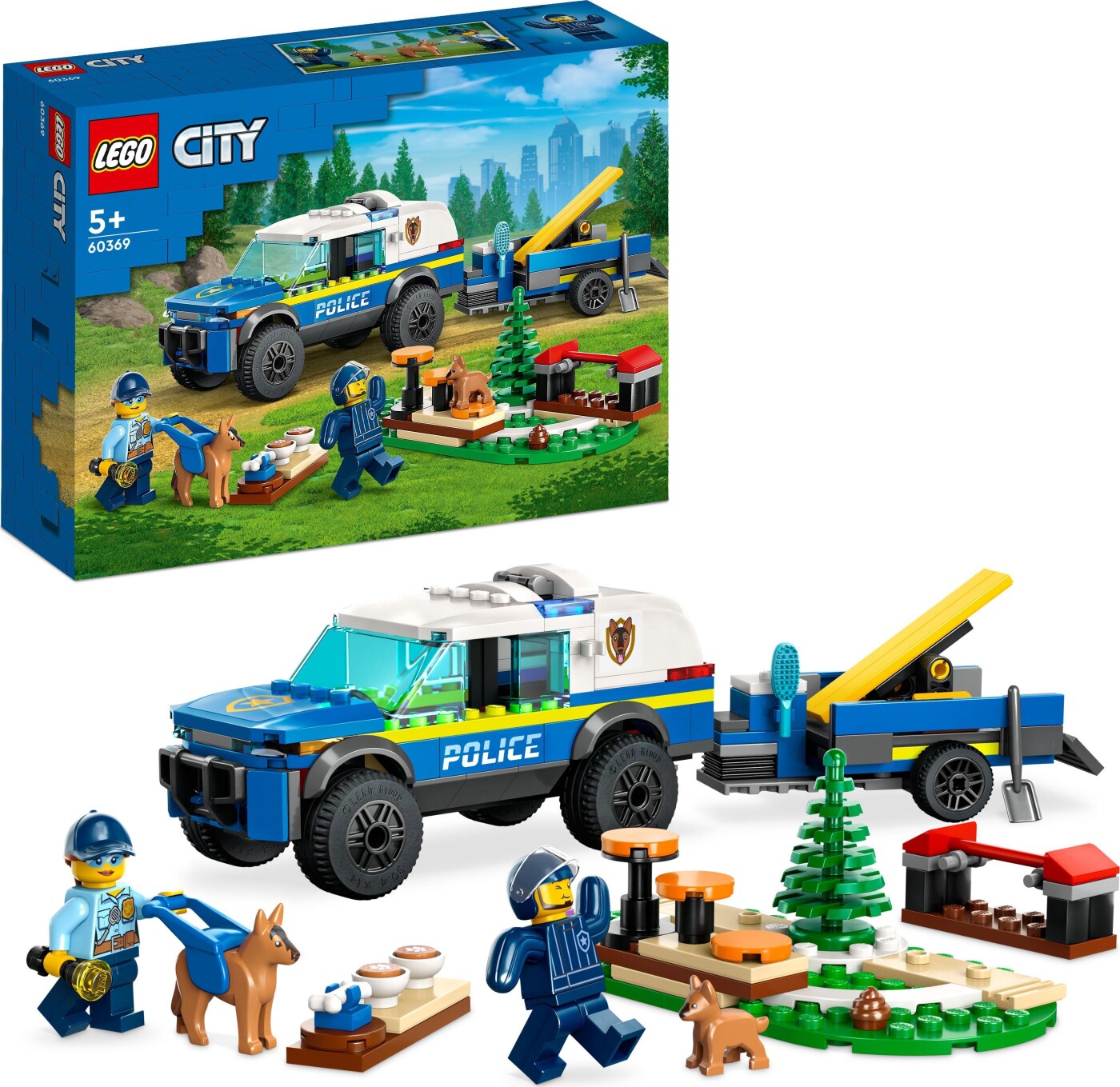 Antagonisme Saga Modsætte sig Lego City - Mobil Politi Hundetræning - 60369 | Se tilbud og køb på Gucca.dk