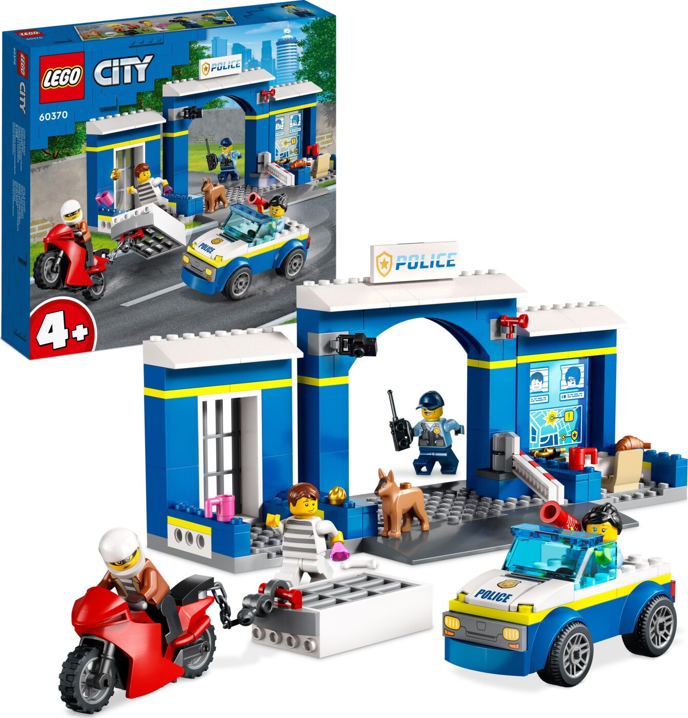 Billede af Lego City - Skurkejagt Ved Politistationen - 60370