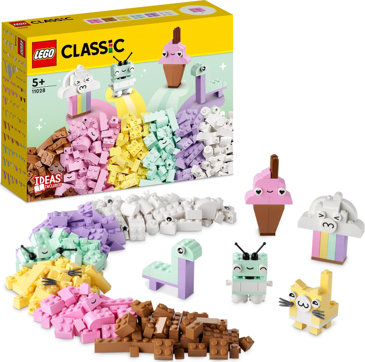 Lego Classic - Kreativt Sjov Med Pastelfarver - 11028 | Se tilbud og køb Gucca.dk