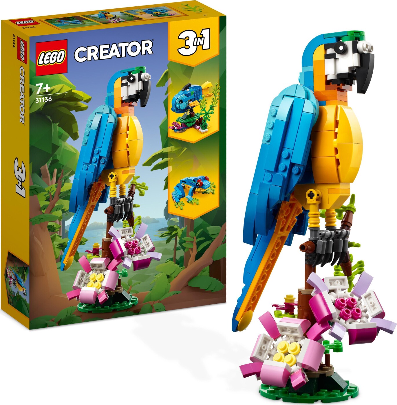 Lego Creator 3-in-1 - Eksotisk Papegøje - 31136