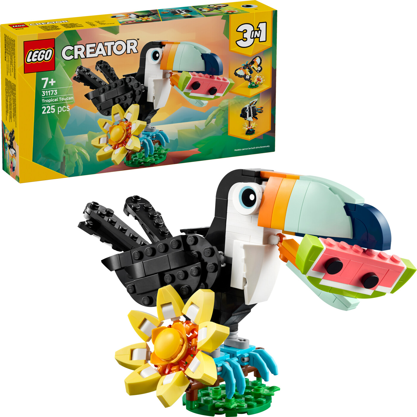 Lego Creator 3 In 1 - Vilde Dyr: Tropisk Tukan - 31173