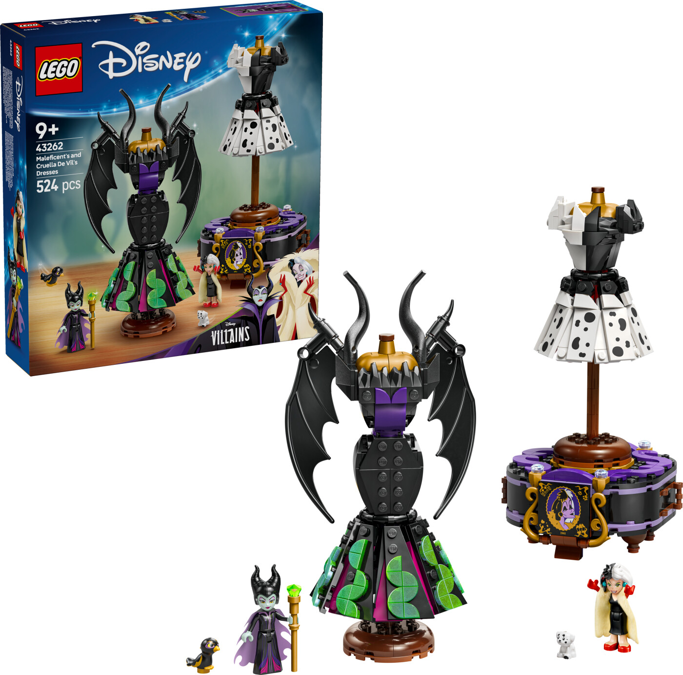Lego Disney - Maleficents Og Cruella De Vils Kjoler
