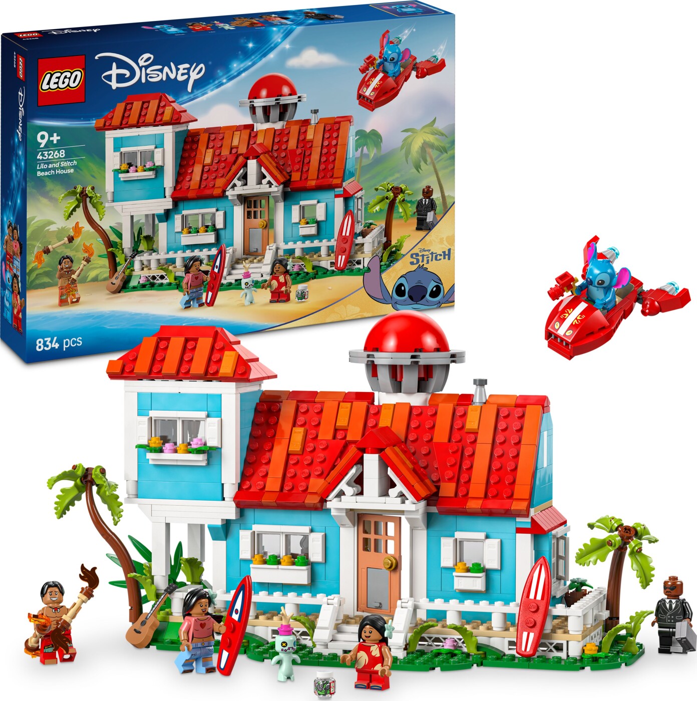 Lego Disney - Strandhuset Fra Lilo Og Stitch