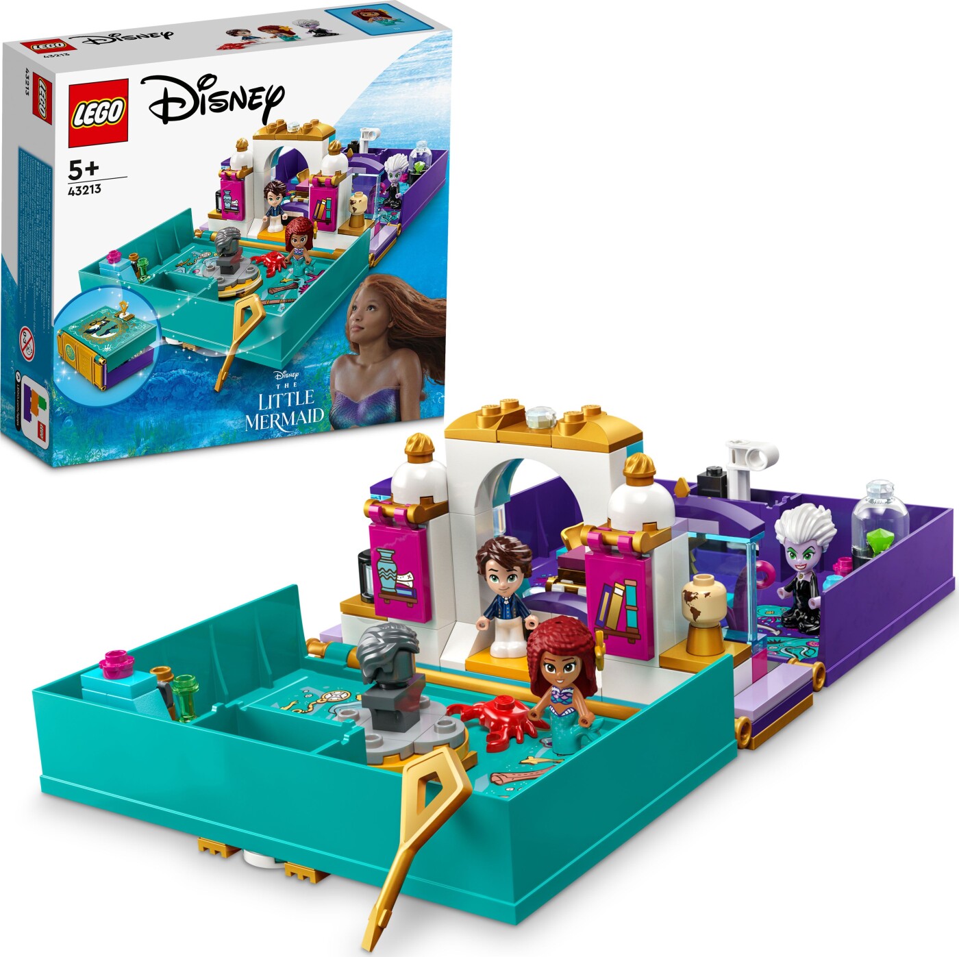 Billede af Lego Disney Princess - Den Lille Havfrue Bog - 43213
