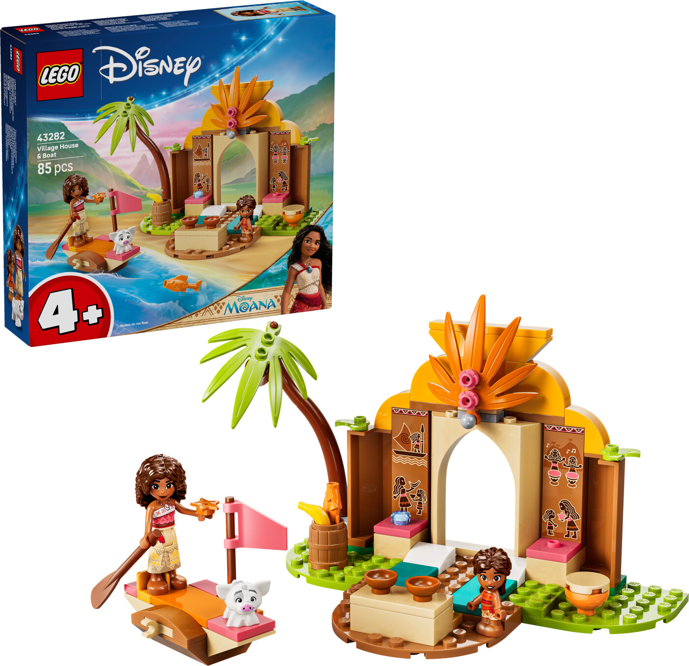 Lego 43282 - Village House & Boat - Disney Princess - Moana