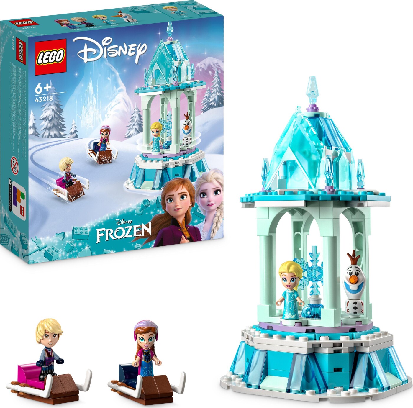 Lego Disney Prinsesse - Anna Og Magiske Karrusel - 43218 | Se tilbud og køb på Gucca.dk