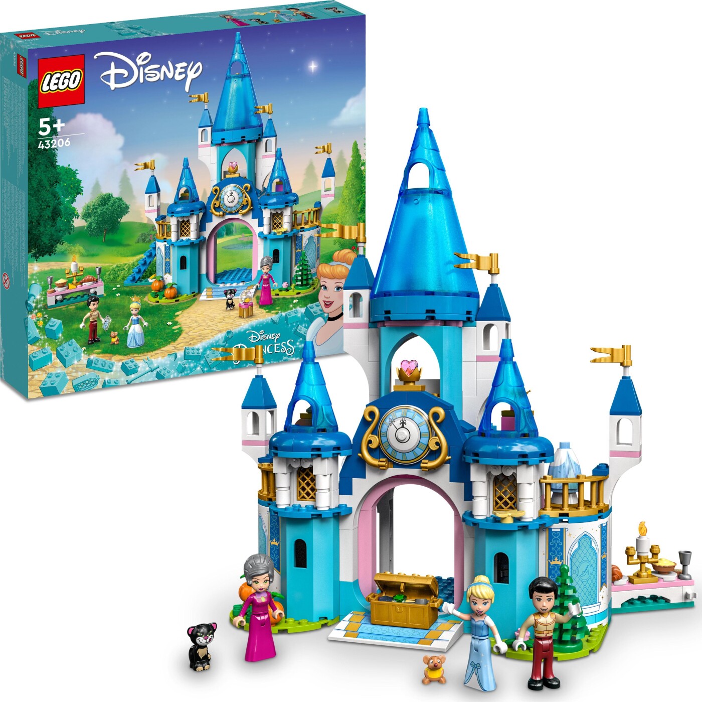 Billede af Lego Disney Prinsesse - Askepot Og Prinsens Slot - 43206