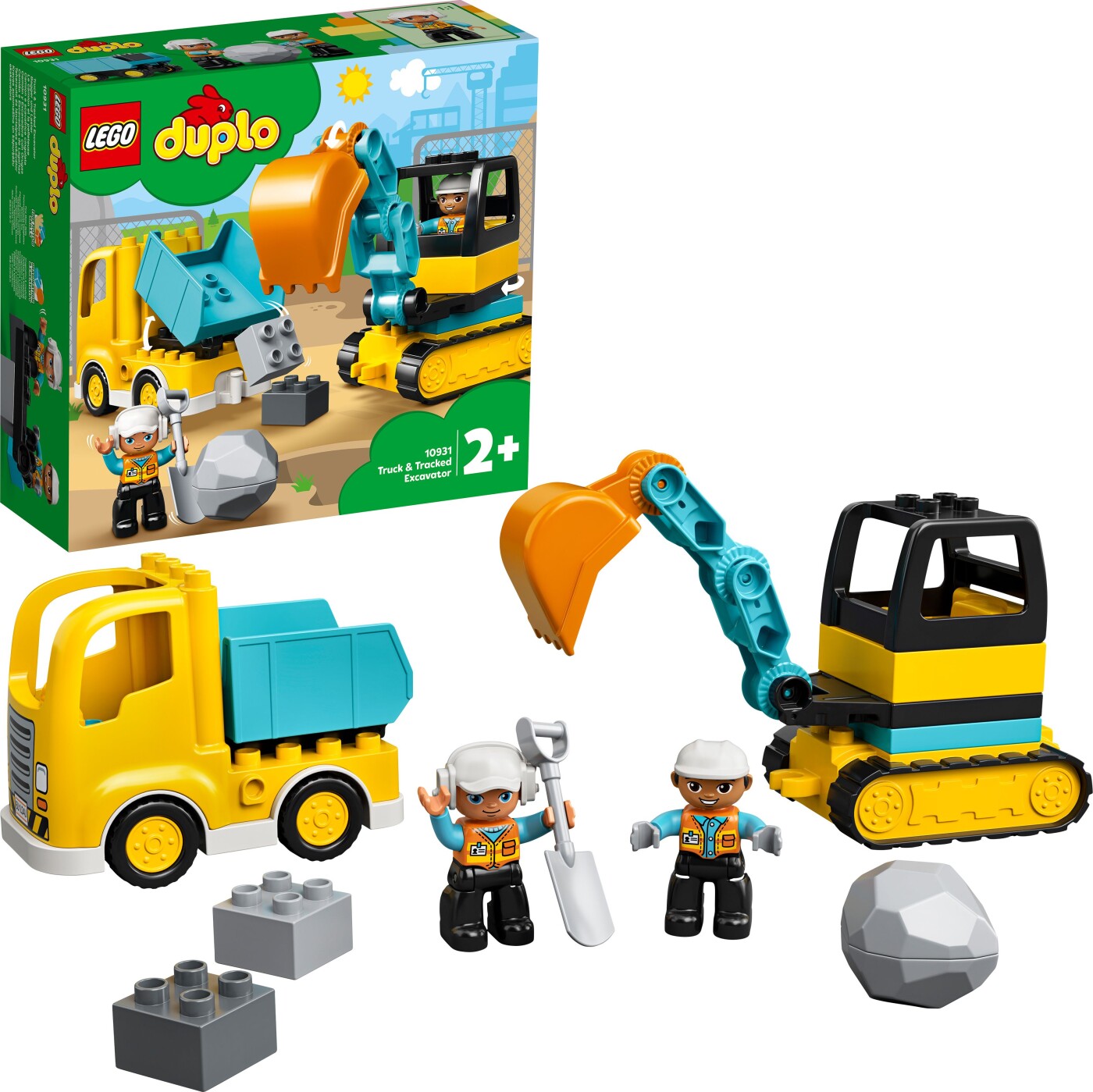 Billede af Lego Duplo - Lastbil Og Gravemaskine På Larvefødder - 10931
