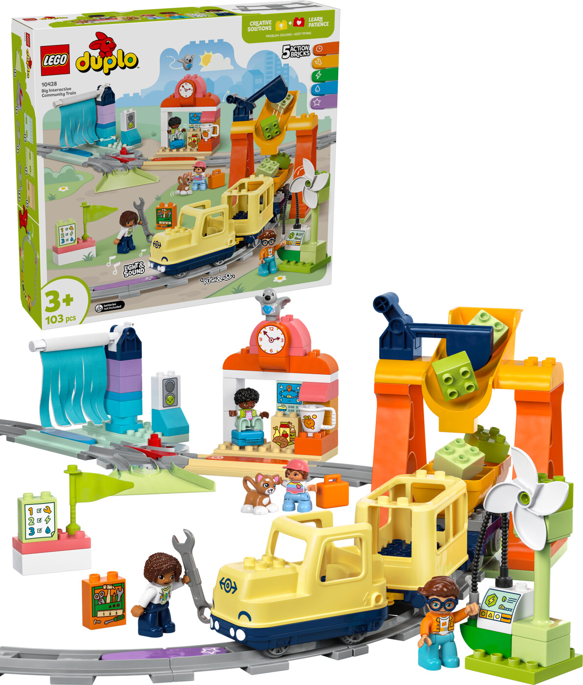 Lego - Duplo Town - Stort Interaktivt Lokalbanetog (10428)