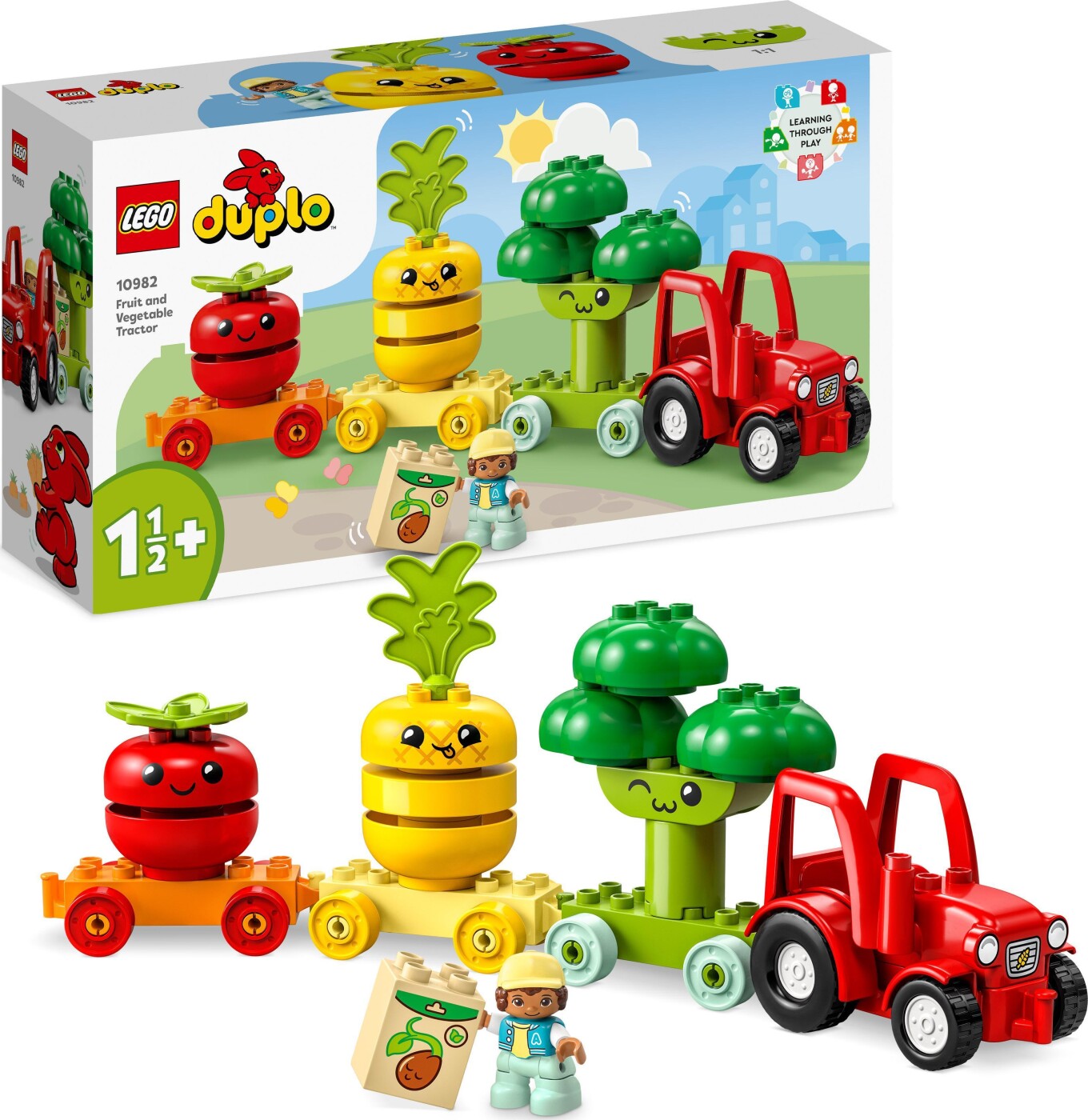 Billede af Lego Duplo - Traktor Med Frugt Og Grøntsager - 10982