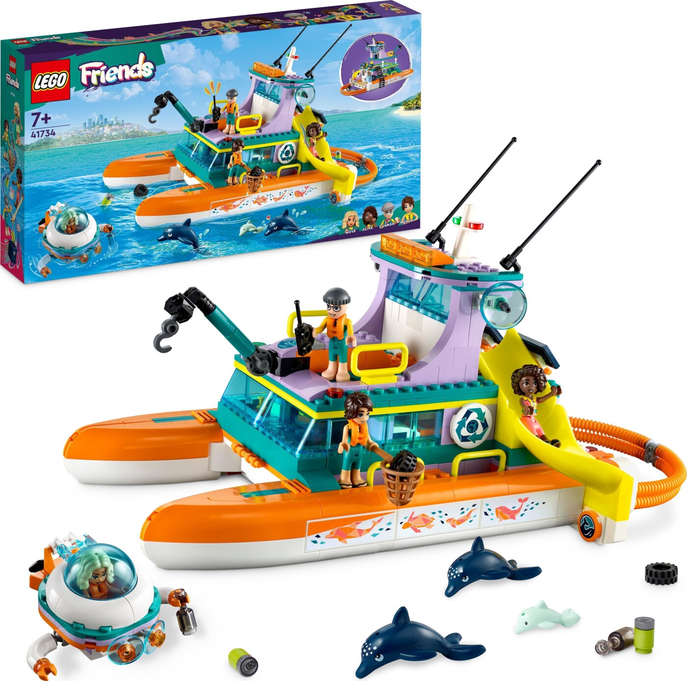 Billede af Lego Friends - Redningsbåd - 41734