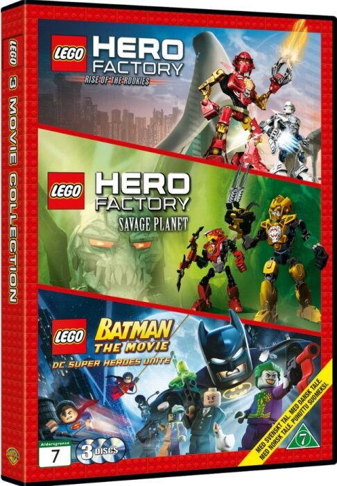 7: Lego Batman // Lego Hero Factory: Rise Of The Rookies // Lego Hero Factory: Savage Planet - DVD - Film