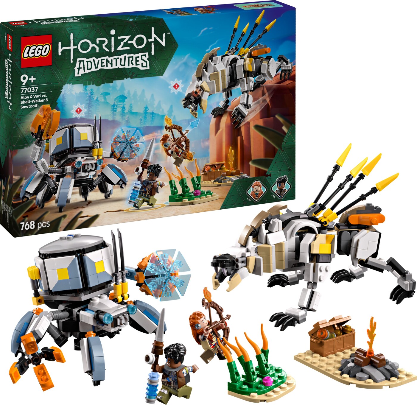 LEGO Horizon Aloy og Varl mod skjoldgænger og savtand