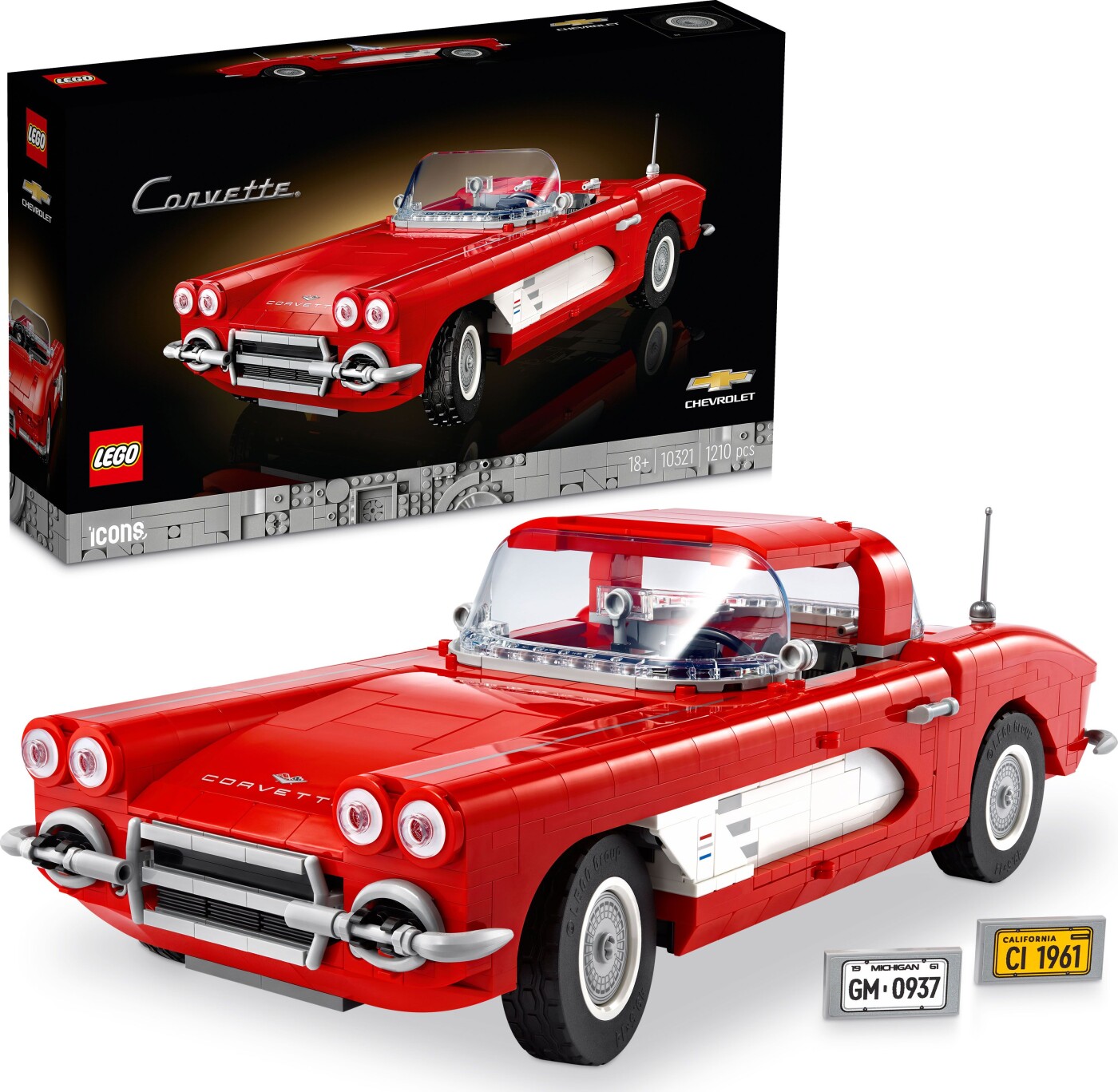 Se Lego Icons - Chevrolet Corvette 1961 - 10321 hos Gucca.dk