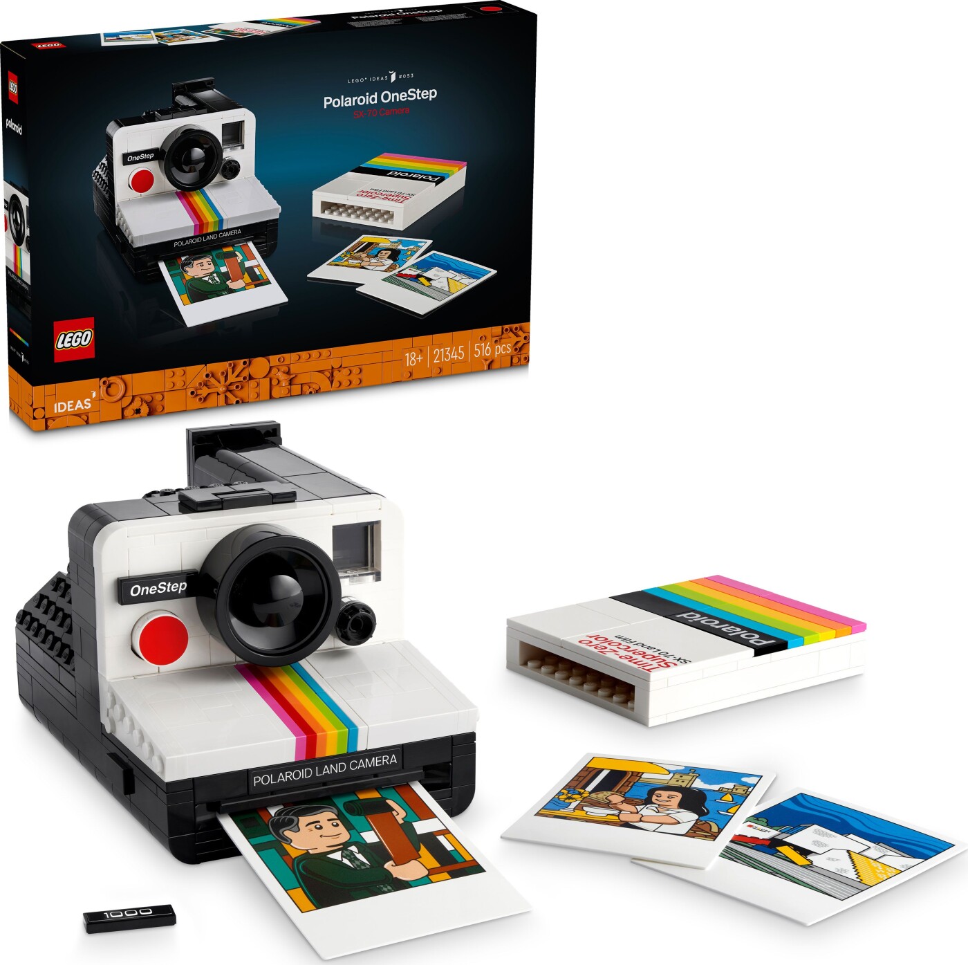 Billede af Lego Ideas - Polaroid Onestep Sx-70 Kamera - 21345 hos Gucca.dk