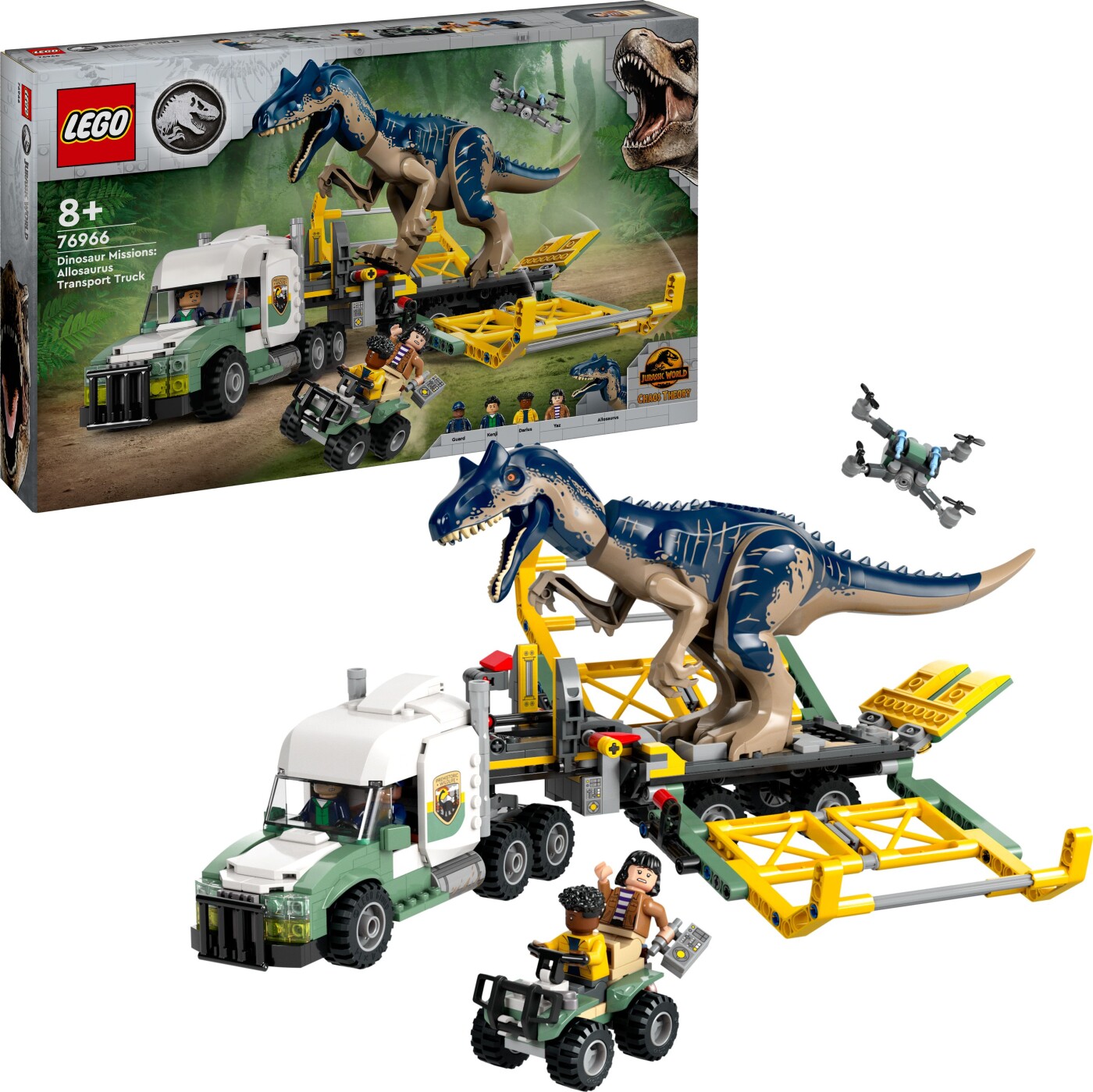 Lego - Jurassic World - Dinosaurmissioner: Allosaurus-transportvogn (76966)