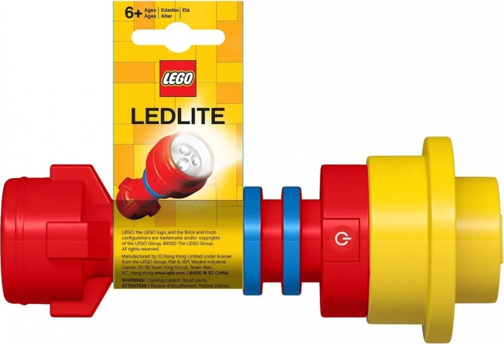 Billede af Lego - Lommelygte Med Led Lys - Iconic - Rød