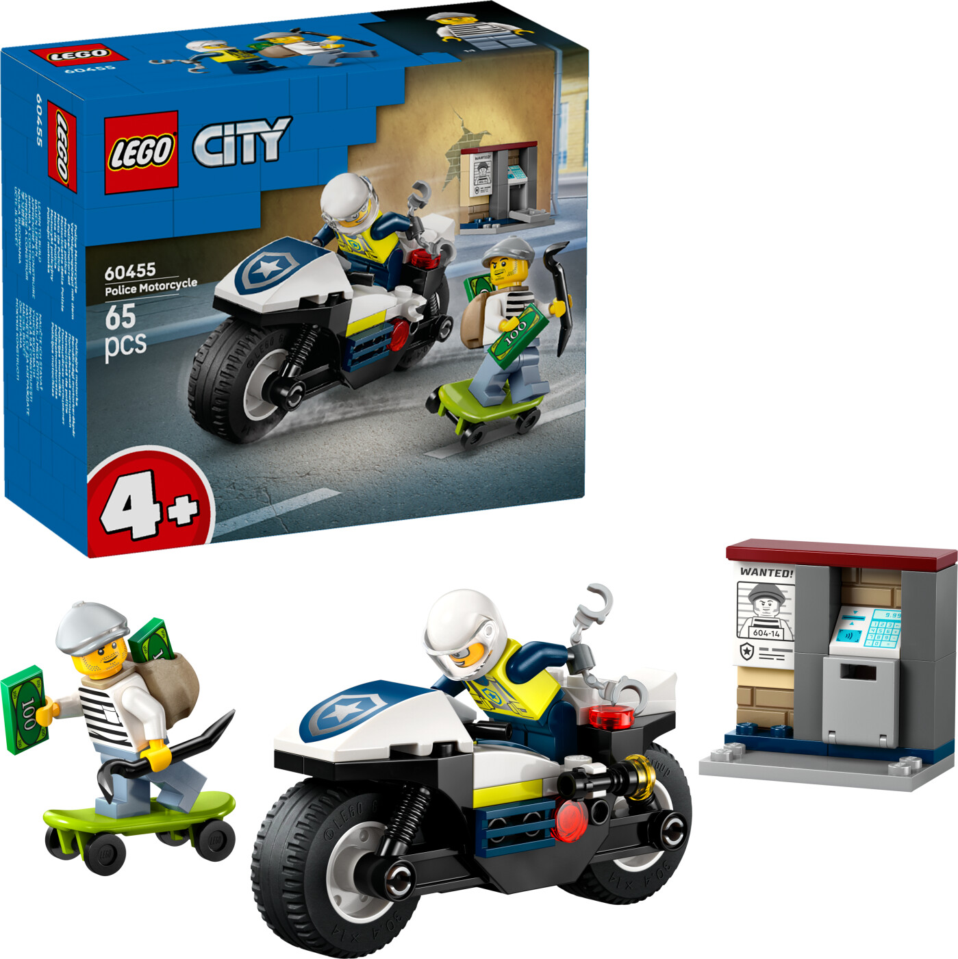 LEGO City Politimotorcykel på forbryderjagt