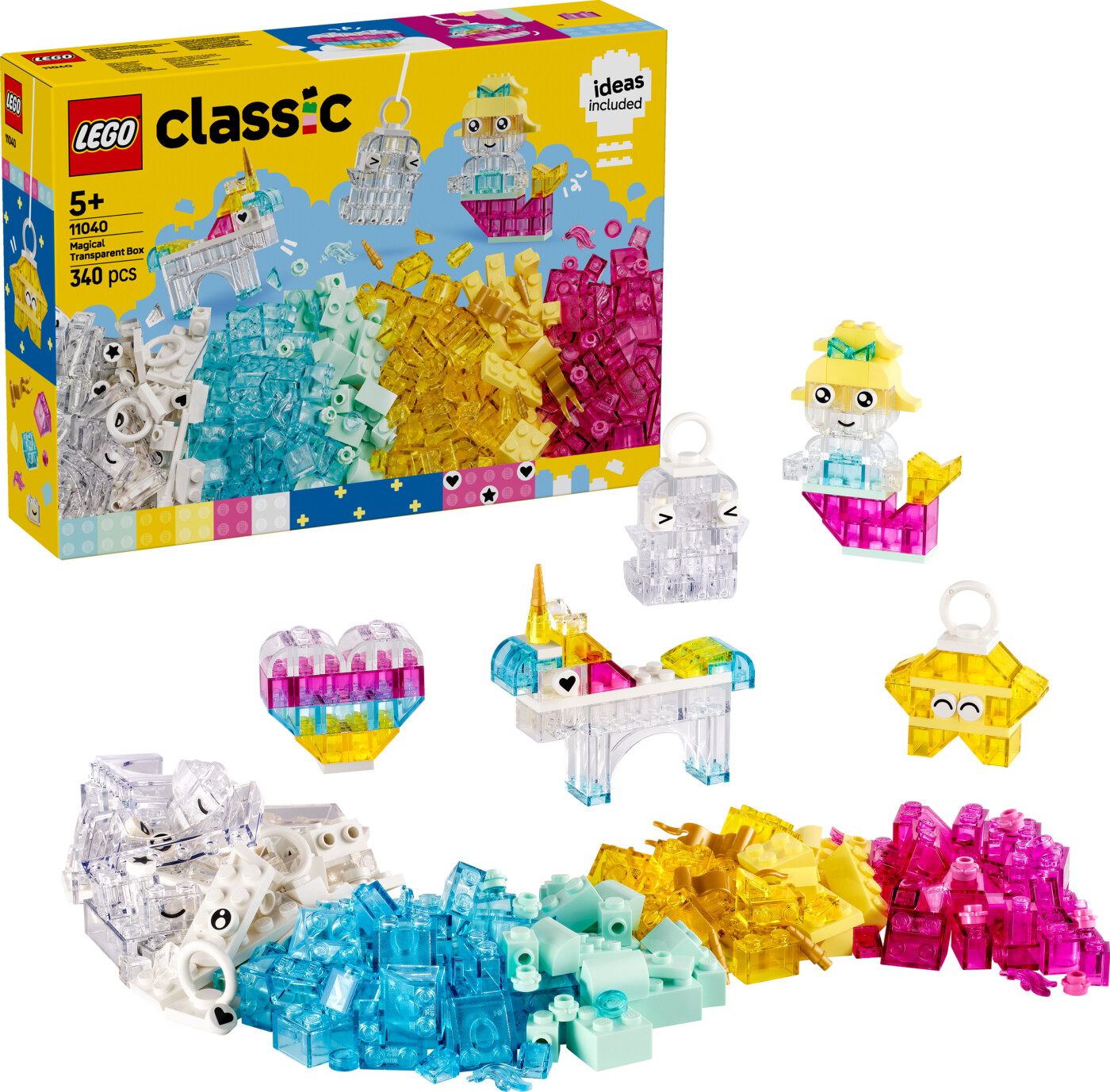 Lego Classic - Magiske Gennemsigtige Klodser