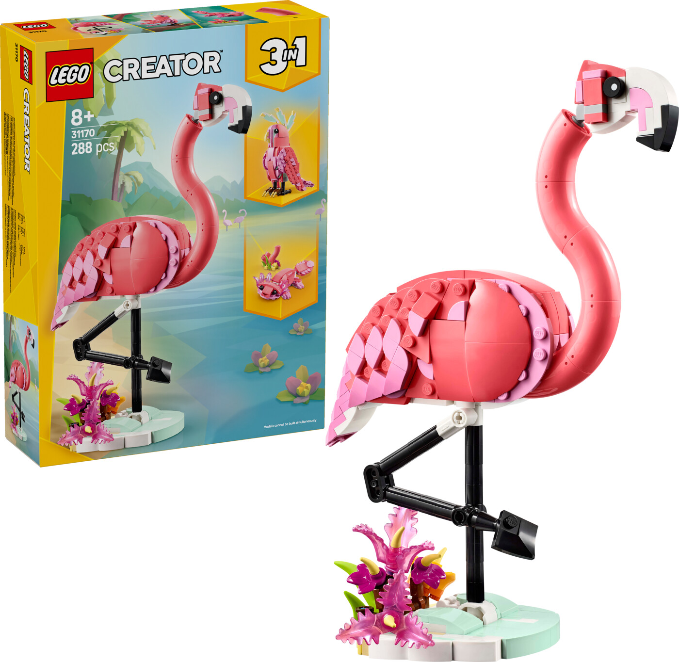 Lego Creator 3 - in - 1 - Vilde Dyr - Pink Flamingo