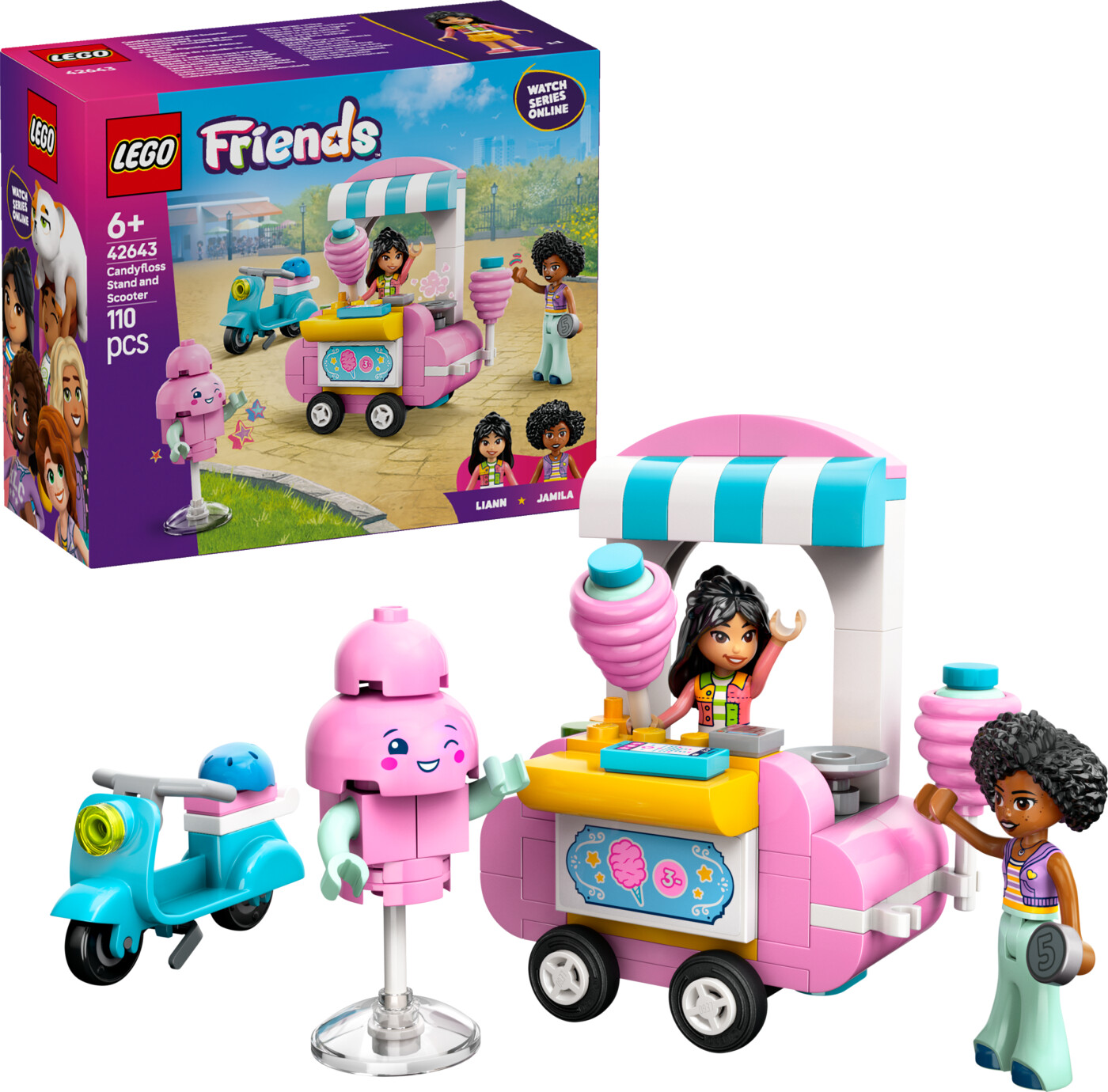 Lego Friends - Candyfloss - bod Og Scooter
