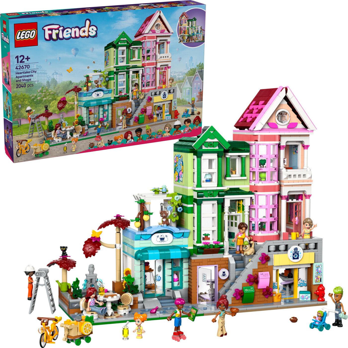 Lego - Lego Friends - Heartlake City Lejligheder Og Butikker (42670)