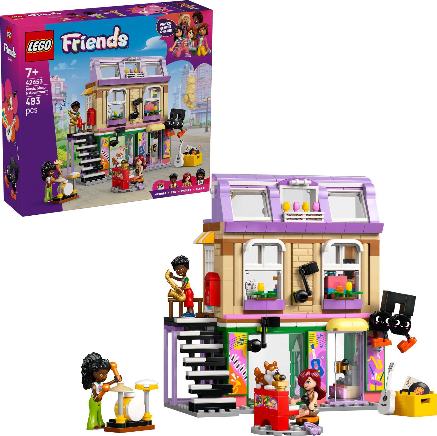 Lego Friends - Musikbutik Og Lejlighed