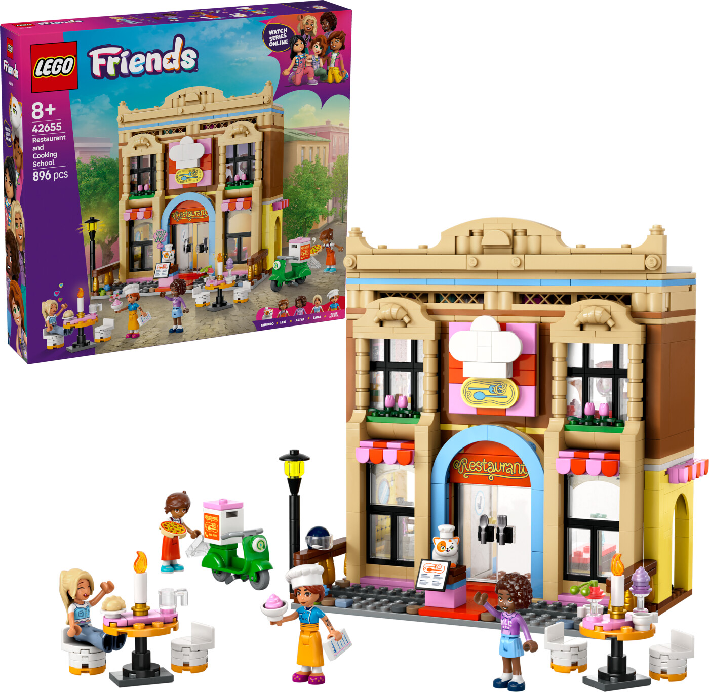 Lego - Lego Friends - Restaurant Og Kokkeskole (42655)