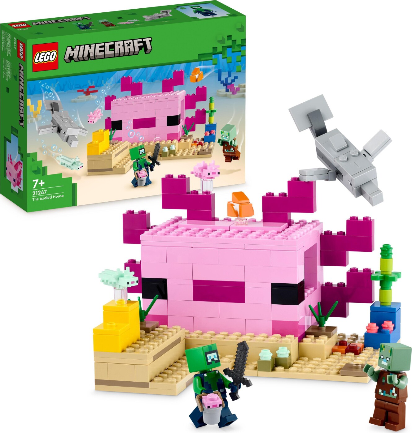 Billede af Lego Minecraft - Axolotl-huset - 21247