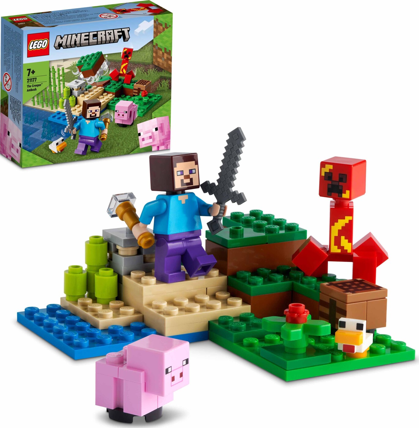 Lego Minecraft - Creeper-bagholdet 21177 | Se tilbud og køb på