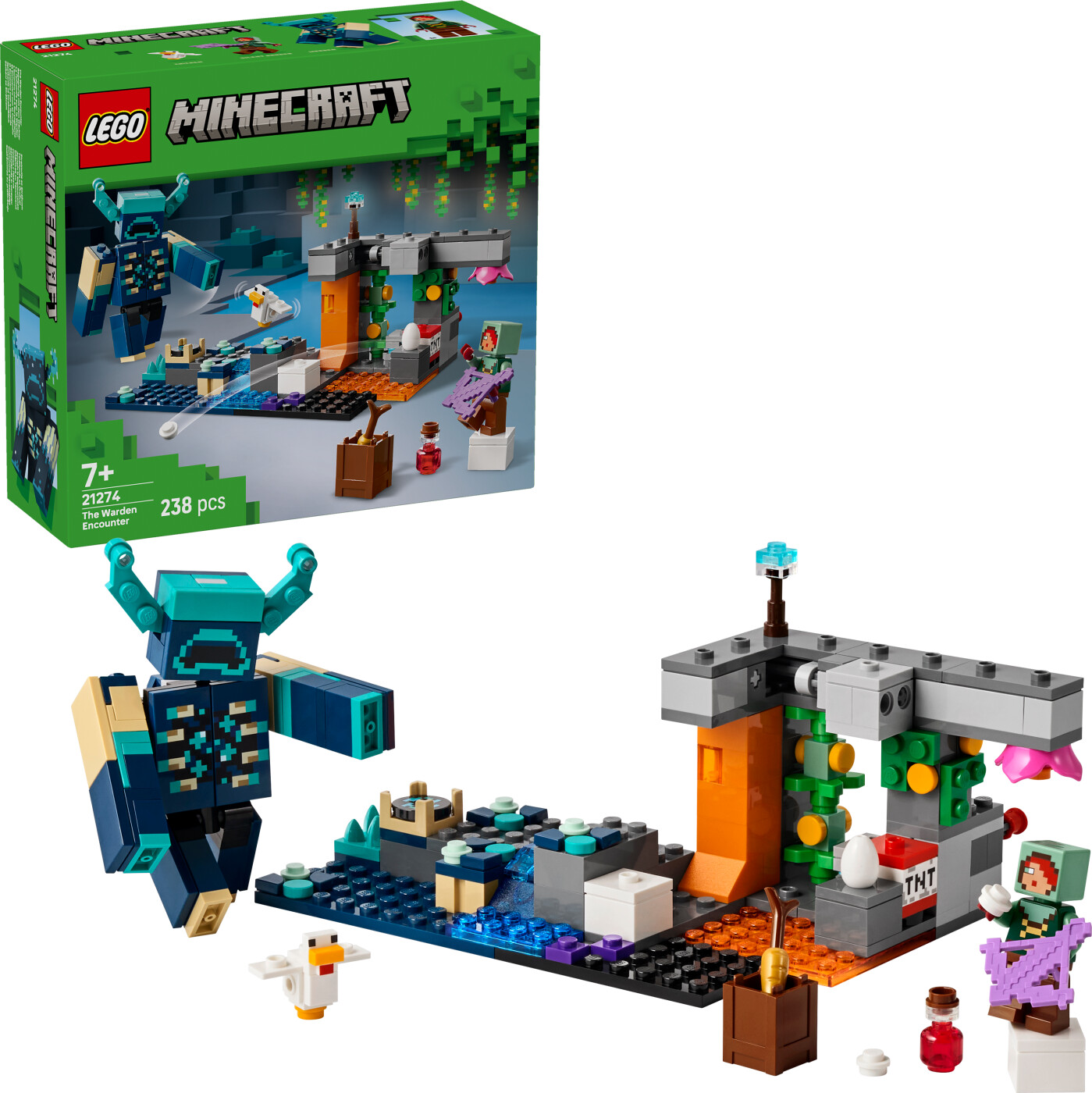 LEGO Minecraft Warden-mødet